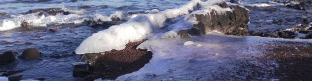Ice is forming in Copper Harbor